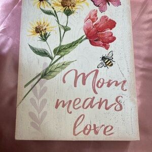 Floral 'Mom' Wall Art Set - Pink & Purple